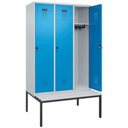 Sitzbank-Garderobenschränke